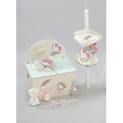 ΠΑΚΕΤΟ ΒΑΠΤΙΣΗΣ ΓΙΑ ΚΟΡΙΤΣΑΚΙ ΜΙΚΡΟ ΠΟΝΙ ΜΕ ΡΟΥΧΟ Guy Laroche ΠΚ-266