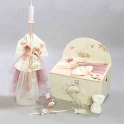 ΠΑΚΕΤΟ ΒΑΠΤΙΣΗΣ ΓΙΑ ΚΟΡΙΤΣΑΚΙ ΚΥΚΝΟΣ ΜΕ ΡΟΥΧΟ MAKIS TSELIOS ΠΚ-422