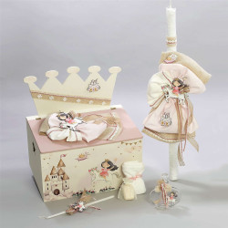 ΠΑΚΕΤΟ ΒΑΠΤΙΣΗΣ ΓΙΑ ΚΟΡΙΤΣΑΚΙ ΠΡΙΓΚΙΠΙΣΣΑ ΜΕ ΡΟΥΧΟ Guy Laroche ΠΚ-425