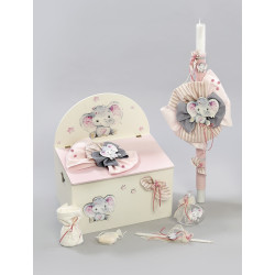 ΠΑΚΕΤΟ ΒΑΠΤΙΣΗΣ ΓΙΑ ΚΟΡΙΤΣΑΚΙ ΕΛΕΦΑΝΤΑΚΙ ΜΕ ΡΟΥΧΟ MAKIS TSELIOS ΠΚ-196