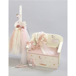 ΠΑΚΕΤΟ ΒΑΠΤΙΣΗΣ ΓΙΑ ΚΟΡΙΤΣΑΚΙ ΚΥΚΝΟΣ ΜΕ ΡΟΥΧΟ MAKIS TSELIOS ΠΚ-317