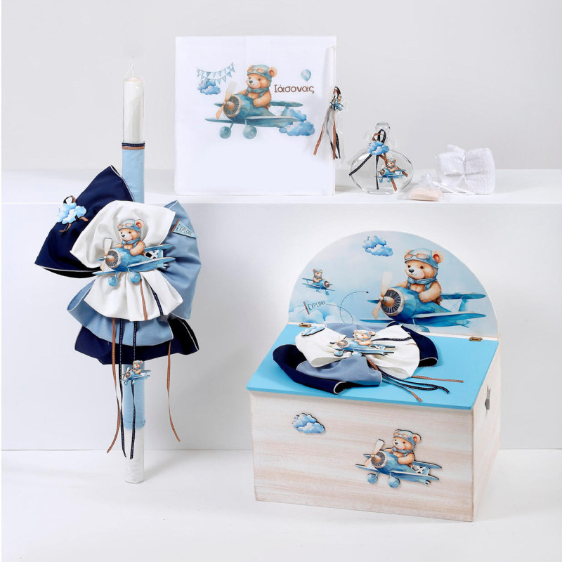 ΣΕΤ ΒΑΠΤΙΣΗΣ ΓΙΑ ΑΓΟΡΑΚΙ ΑΡΚΟΥΔΑΚΙ ΜΕ ΜΠΑΛΟΝΙΑ Ζ40-4