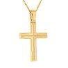 Χρυσός ανδρικός Σταυρός Με Αλυσίδα 14 Καρατίων