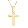 Χρυσός ανδρικός Σταυρός Με Αλυσίδα 14 Καρατίων