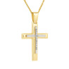Χρυσός γυναικείος σταυρός με αλυσίδα 14 Καρατίων