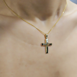 Χρυσός γυναικείος σταυρός 14 Καρατίων