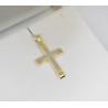 Χρυσός Ανδρικός σταυρός με αλυσίδα 14 Καρατίων