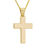 Χρυσός Ανδρικός σταυρός με αλυσίδα 14 Καρατίων
