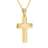 Χρυσός Ανδρικός σταυρός με αλυσίδα 14 Καρατίων
