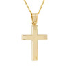 Χρυσός Ανδρικός σταυρός με αλυσίδα 14 Καρατίων