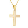 Χρυσός Ανδρικός σταυρός με αλυσίδα 14 Καρατίων