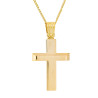 Χρυσός Ανδρικός σταυρός με αλυσίδα 14 Καρατίων