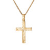 Χρυσός ανδρικός σταυρός με αλυσίδα 14 Καρατίων