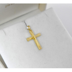 Χρυσός ανδρικός σταυρός με αλυσίδα 14 Καρατίων