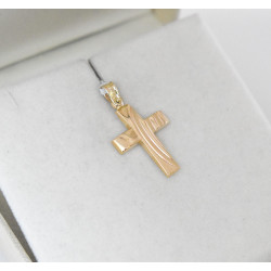 Χρυσός ανδρικός σταυρός με αλυσίδα 14 Καρατίων