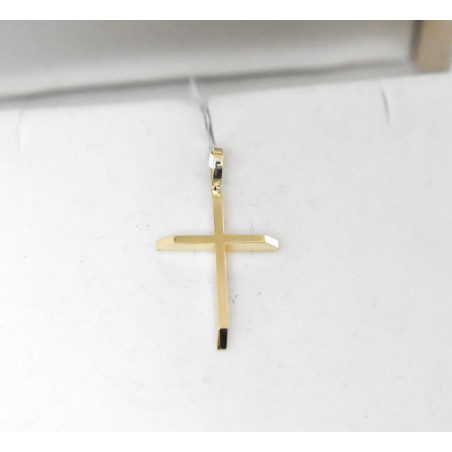 Χρυσός ανδρικός σταυρός με αλυσίδα 14 Καρατίων
