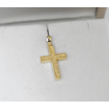 Χρυσός ανδρικός σταυρός με αλυσίδα 14 Καρατίων