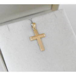 Χρυσός Ανδρικός σταυρός με αλυσίδα 14 Καρατίων