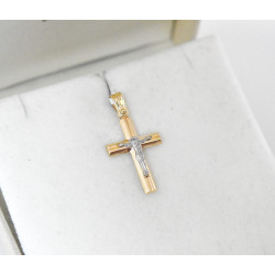 Χρυσός Ανδρικός σταυρός με αλυσίδα 14 Καρατίων