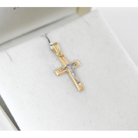 Χρυσός Ανδρικός σταυρός με αλυσίδα 14 Καρατίων