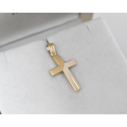 Χρυσός Ανδρικός σταυρός με αλυσίδα 14 Καρατίων