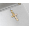 Χρυσός Ανδρικός σταυρός με αλυσίδα 14 Καρατίων