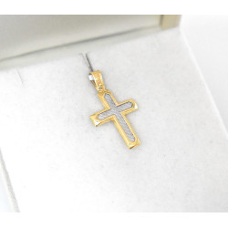 Χρυσός Ανδρικός σταυρός με αλυσίδα 14 Καρατίων