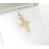 Χρυσός Ανδρικός σταυρός με αλυσίδα 14 Καρατίων