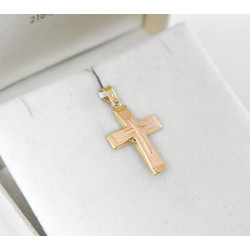 Χρυσός Ανδρικός σταυρός με αλυσίδα 14 Καρατίων
