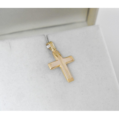 Χρυσός αντρικός σταυρός 14 Καρατίων