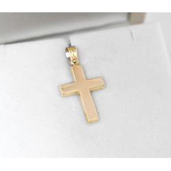 Χρυσός αντρικός σταυρός 14 Καρατίων