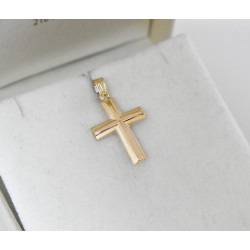 Χρυσός αντρικός σταυρός 14 Καρατίων