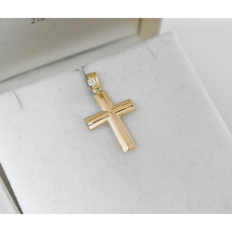 Χρυσός αντρικός σταυρός 14 Καρατίων
