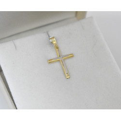Χρυσός Ανδρικός σταυρός με αλυσίδα 14 Καρατίων