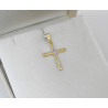 Χρυσός Ανδρικός σταυρός με αλυσίδα 14 Καρατίων