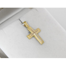 Χρυσός ανδρικός σταυρός με αλυσίδα 14 Καρατίων