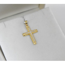 Χρυσός Ανδρικός σταυρός με αλυσίδα 14 Καρατίων
