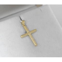 Χρυσός Ανδρικός σταυρός με αλυσίδα 14 Καρατίων