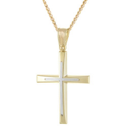 ΠΑΚΕΤΟ ΒΑΠΤΙΣΗΣ ΓΙΑ ΑΓΟΡΑΚΙ ΜΕ ΣΤΑΥΡΟ ΧΡΥΣΟ 14 ΚΑΡΑΤΙΩΝ 12τμχ ΠΑΚ-69