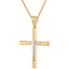 Χρυσός Ανδρικός σταυρός με αλυσίδα 14 Καρατίων