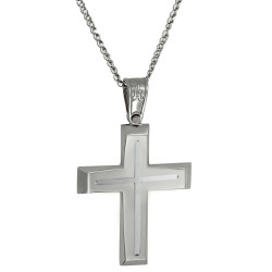 ΠΑΚΕΤΟ ΒΑΠΤΙΣΗΣ ΓΙΑ ΑΓΟΡΑΚΙ ΜΕ ΣΤΑΥΡΟ ΛΕΥΚΟΧΡΥΣΟ 14 ΚΑΡΑΤΙΩΝ 12τμχ ΠΑΚ-32