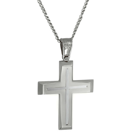 ΠΑΚΕΤΟ ΒΑΠΤΙΣΗΣ ΓΙΑ ΑΓΟΡΑΚΙ ΜΕ ΣΤΑΥΡΟ ΛΕΥΚΟΧΡΥΣΟ 14 ΚΑΡΑΤΙΩΝ 12τμχ ΠΑΚ-32