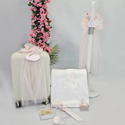 ΠΑΚΕΤΟ ΒΑΠΤΙΣΗΣ ΓΙΑ ΚΟΡΙΤΣΑΚΙ ΜΕ ΣΤΑΥΡΟ ΛΕΥΚΟΧΡΥΣΟ 9 ΚΑΡΑΤΙΩΝ 12τμχ ΠΑΚ-119