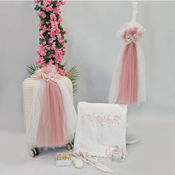 ΠΑΚΕΤΟ ΒΑΠΤΙΣΗΣ ΓΙΑ ΚΟΡΙΤΣΑΚΙ ΜΕ ΣΤΑΥΡΟ ΛΕΥΚΟΧΡΥΣΟ 14 ΚΑΡΑΤΙΩΝ 12τμχ ΠΑΚ-64