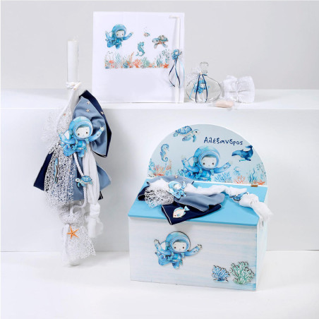 ΠΑΚΕΤΟ ΒΑΠΤΙΣΗΣ ΓΙΑ ΑΓΟΡΑΚΙ ΒΥΘΟΣ ΔΥΤΗΣ ΜΕ ΡΟΥΧΟ Guy Laroche ΠΚ-439