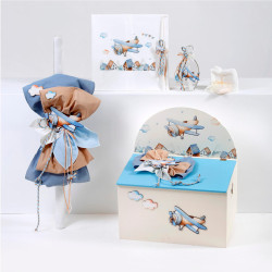 ΠΑΚΕΤΟ ΒΑΠΤΙΣΗΣ ΓΙΑ ΑΓΟΡΑΚΙ ΑΕΡΟΠΛΑΝΟ ΜΕ ΡΟΥΧΟ Guy Laroche ΠΚ-274