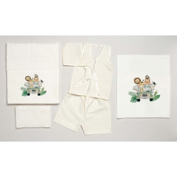 ΠΑΚΕΤΟ ΒΑΠΤΙΣΗΣ ΓΙΑ ΑΓΟΡΑΚΙ ΖΟΥΓΚΛΑ SAFARI ΜΕ ΡΟΥΧΟ Guy Laroche