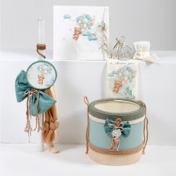 ΠΑΚΕΤΟ ΒΑΠΤΙΣΗΣ ΓΙΑ ΑΓΟΡΑΚΙ ΑΡΚΟΥΔΑΚΙ ΜΕ ΜΠΑΛΟΝΙΑ ΜΕ ΡΟΥΧΟ Guy Laroche