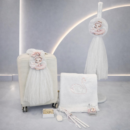 ΣΕΤ ΒΑΠΤΙΣΗΣ ΓΙΑ ΚΟΡΙΤΣΑΚΙ ΜΠΑΛΑΡΙΝΑ ΜΕ ΚΥΚΝΟ