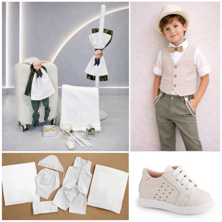 ΠΑΚΕΤΟ ΒΑΠΤΙΣΗΣ ΓΙΑ ΑΓΟΡΑΚΙ ΜΕ ΣΤΑΥΡΟ ΛΕΥΚΟΧΡΥΣΟ 14 ΚΑΡΑΤΙΩΝ